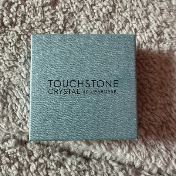 Touchstone Crystal by Swarovski Purple Stud Earrings - Picture 1 of 4